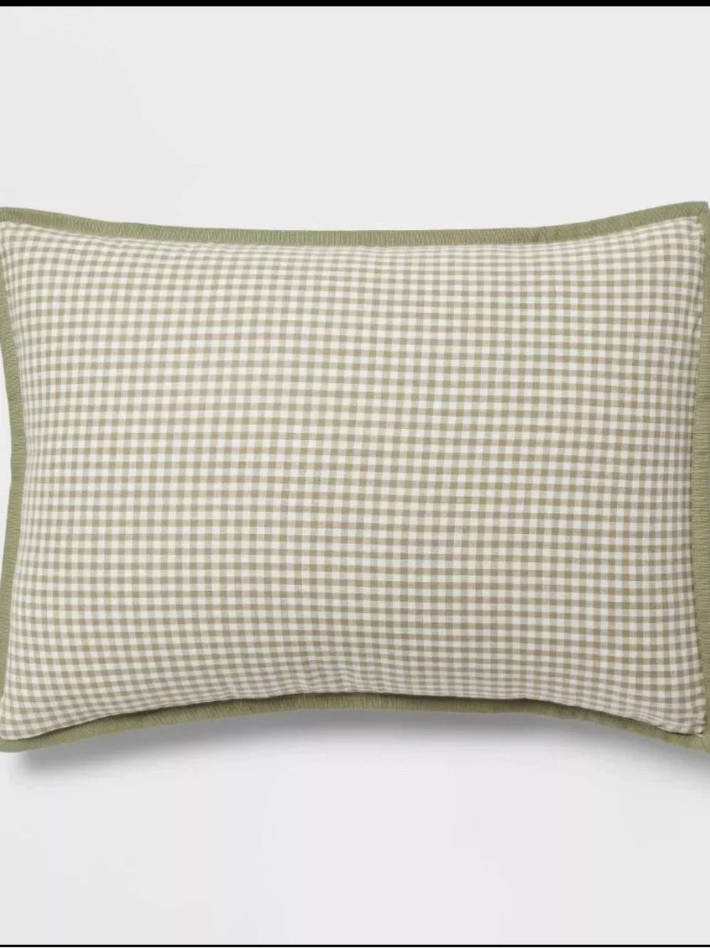 King Mini Gingham Comforter and Sham Set Moss Green - Threshold